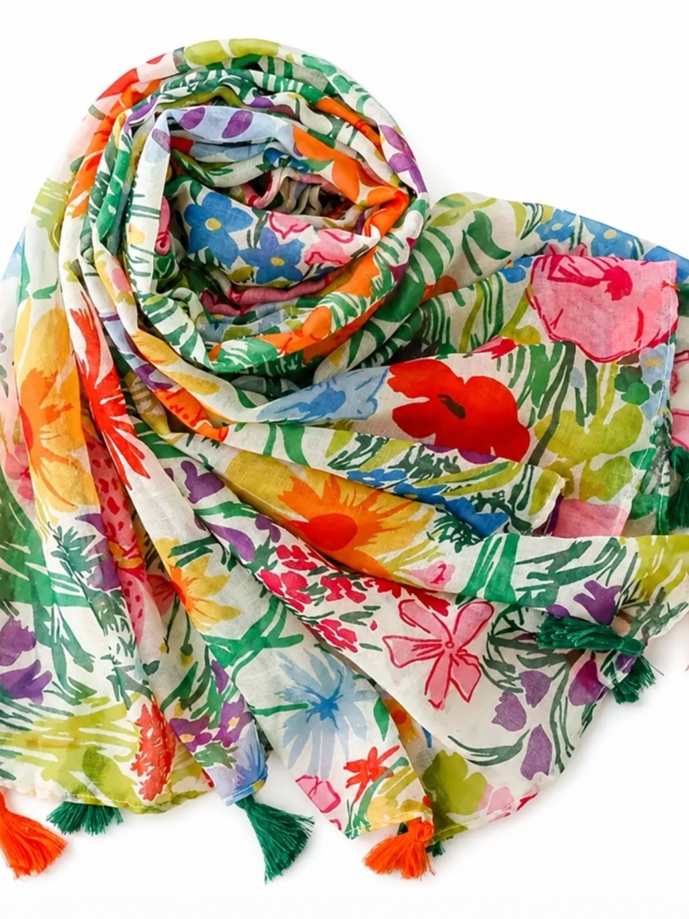 ✨ Watercolour Floral Print Scarf ✨ - NWT